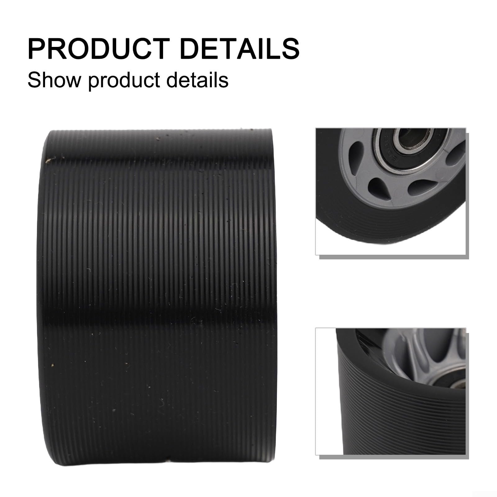 Roller Skate Wheels 8pcs 58mm PU Wheels with Bearings for Double-Row Quad Skates Skateboard Indoor Outdoor Use 82A/90A/92A/95A Hardness