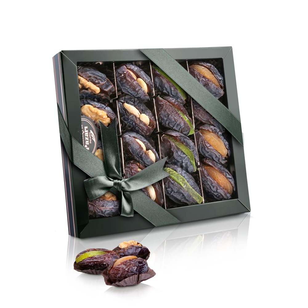Amazon.com : Malatya Pazari Mixed Stuffed Dates Gift Box – Medjool