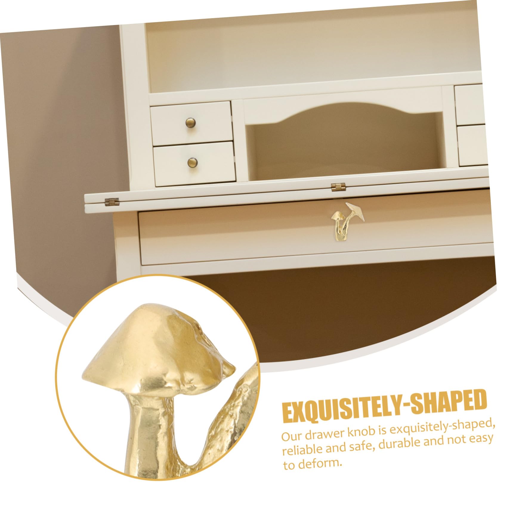 Uonlytech 5 Pezzi Pomelli per Mobili in da Manopole Rotonde per Armadietti Cucina Pomelli Decorativi Forma per Porte e Mobili Maniglie Resistenti e Facili da Installare