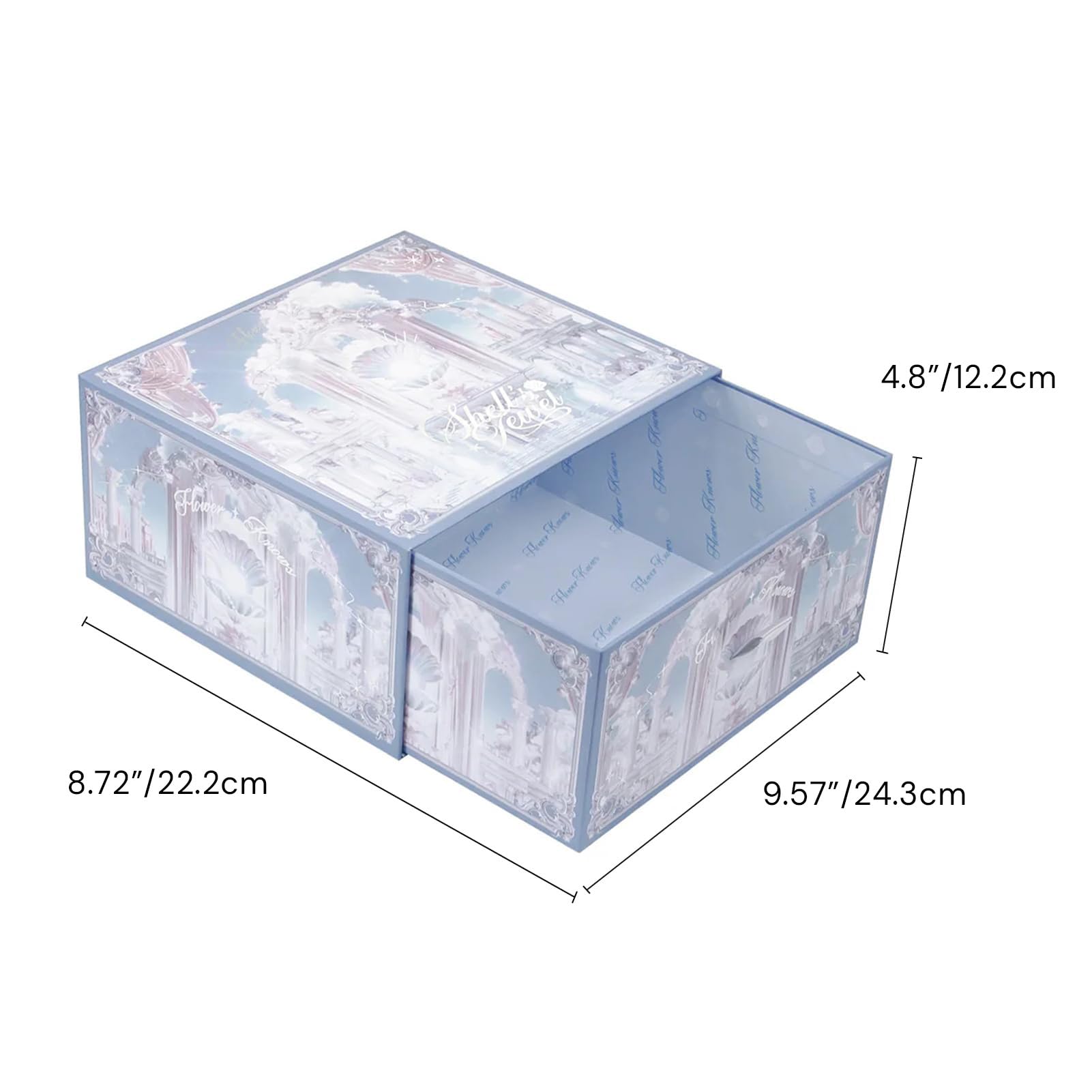 (ラスト)FrowerKnows シェルズジュエル 収納ボックス＋ハンドミラー Frower Knows シェルズジュエル 収納ボックス +ハンドミラー