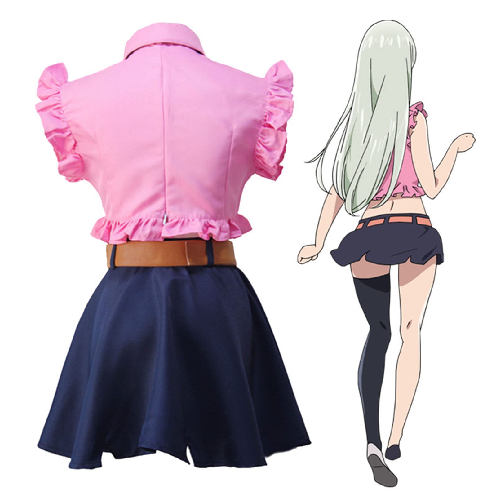 七つの大罪　リオネス王女　エリザベス　コスプレ　衣装　ウィッグ W3266 七つの大罪 エリザベス.リオネス（Elizabeth Liones） 風