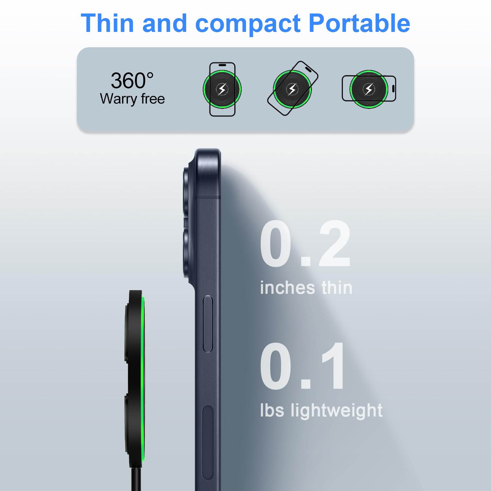 Caricabatterie wireless Pixel, tappetino di ricarica wireless veloce per Google Pixel 10/10Pro/9a/9 Pro/9Pro XL/9Pro Fold/8/8Pro/7/7Pro/6/6 Pro/5, caricabatterie wireless Android per Samsung S25Ultra