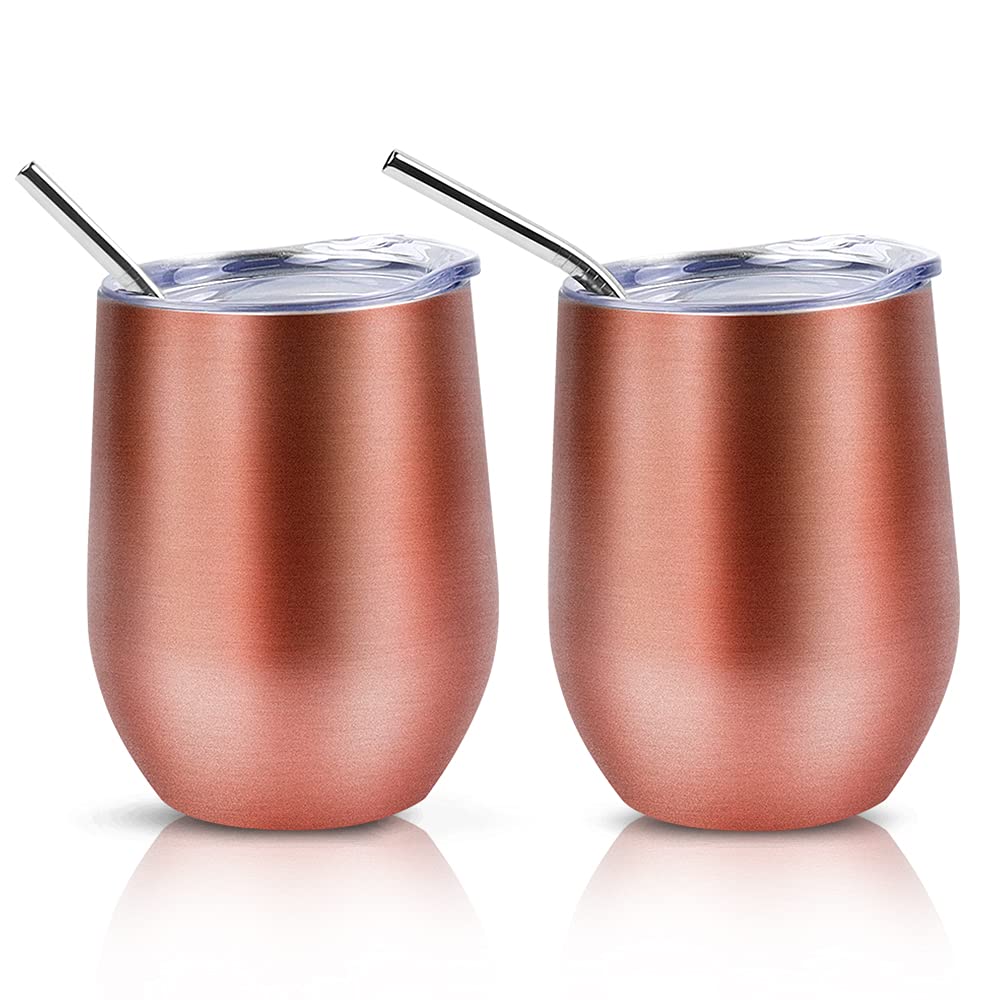 Lot De 2 Mugs Isothermes Acier Inoxydable 350ml | Double Isolation | Couvercle Étanche | Parfait Voyage