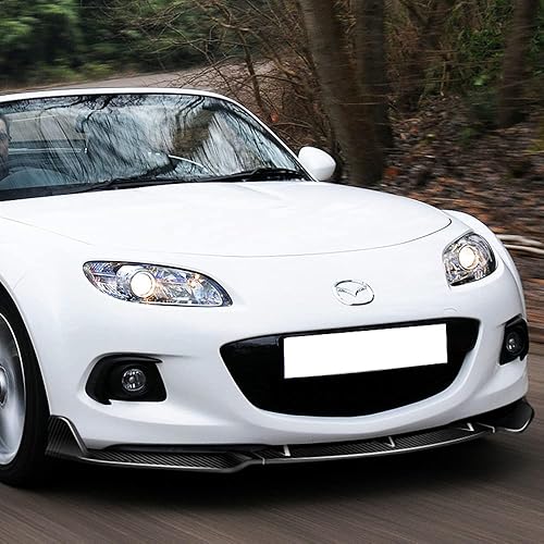 Miniatura 5 de Q1-TECH, borde de parachoques delantero compatible con Mazda Miata MX-5 2009-2013, alerón de parachoques delantero, kit de cuerpo de barbilla de