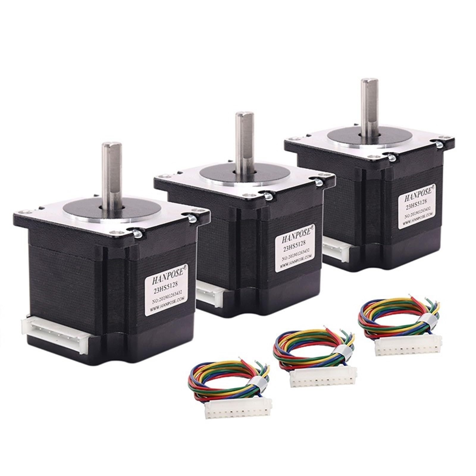 Moteur pas à pas Nema 23 57x51mm 2.8A arbre 6.35mm pour imprimante 3D lot de 3 pièces