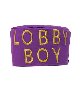 memoba♡ Amazon.com: Coskidz Adult Lobby Boy Hat Purple Zero Moustafa