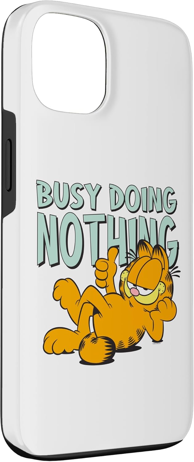 Garfield Classic Laying Down Busy Doing Nothing Thumbs Up Case for iPhone 13