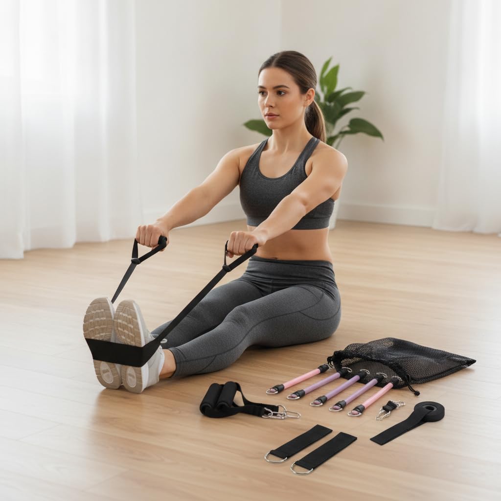 Bande Elastiche di Resistenza Regolabili | Impugnature ergonomiche, Corde Per Allenamento, Ginnastica posturale, Per Personal
