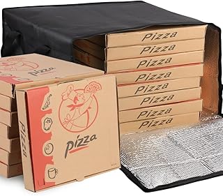 musbus Pizza Carrier Insulated Bags Large for Deliveries, Insulated Pizza Carrier Delivery Bag 20 x 20 inch inches Food Ba...