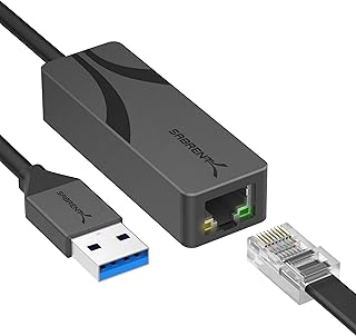 SABRENT USB 3.0 - 2.5ギガビットイーサネットアダプター – USB-Aから2.5GbEネットワークアダプター アルミニウムハウジング プラグアンドプレイ 10/100/1000/2500Mbps下位互換 バスパワー (NT-UA25)