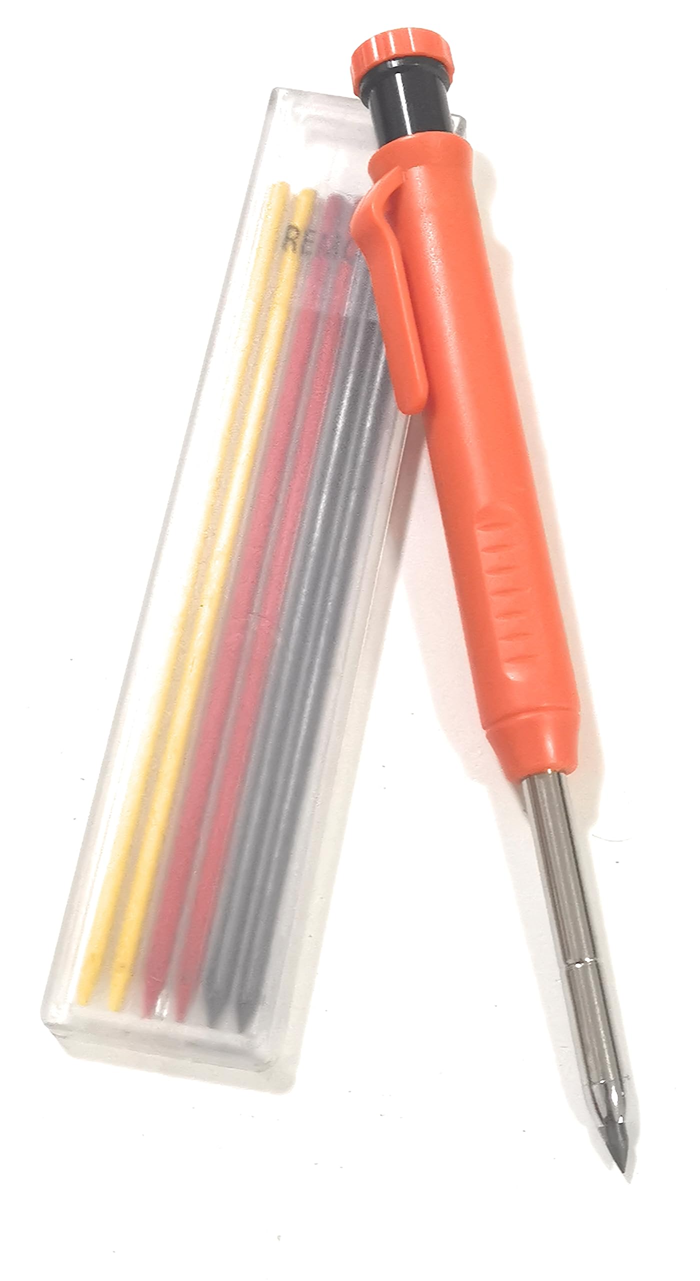 JEYEFFE Zimmermannsbleistift Mit Spitzer - Präzisionswerkzeug Für Holz Und Harte Oberflächen