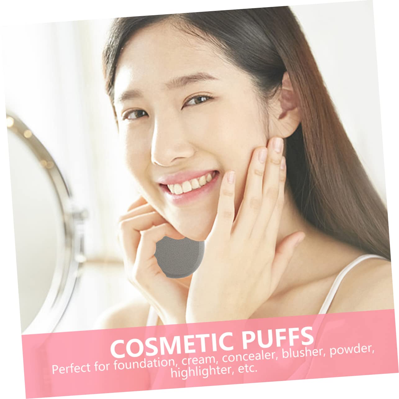 LIFKOME Cushion Makeup Puff 3pcs Facial Powder Puff for Loose Powder Application