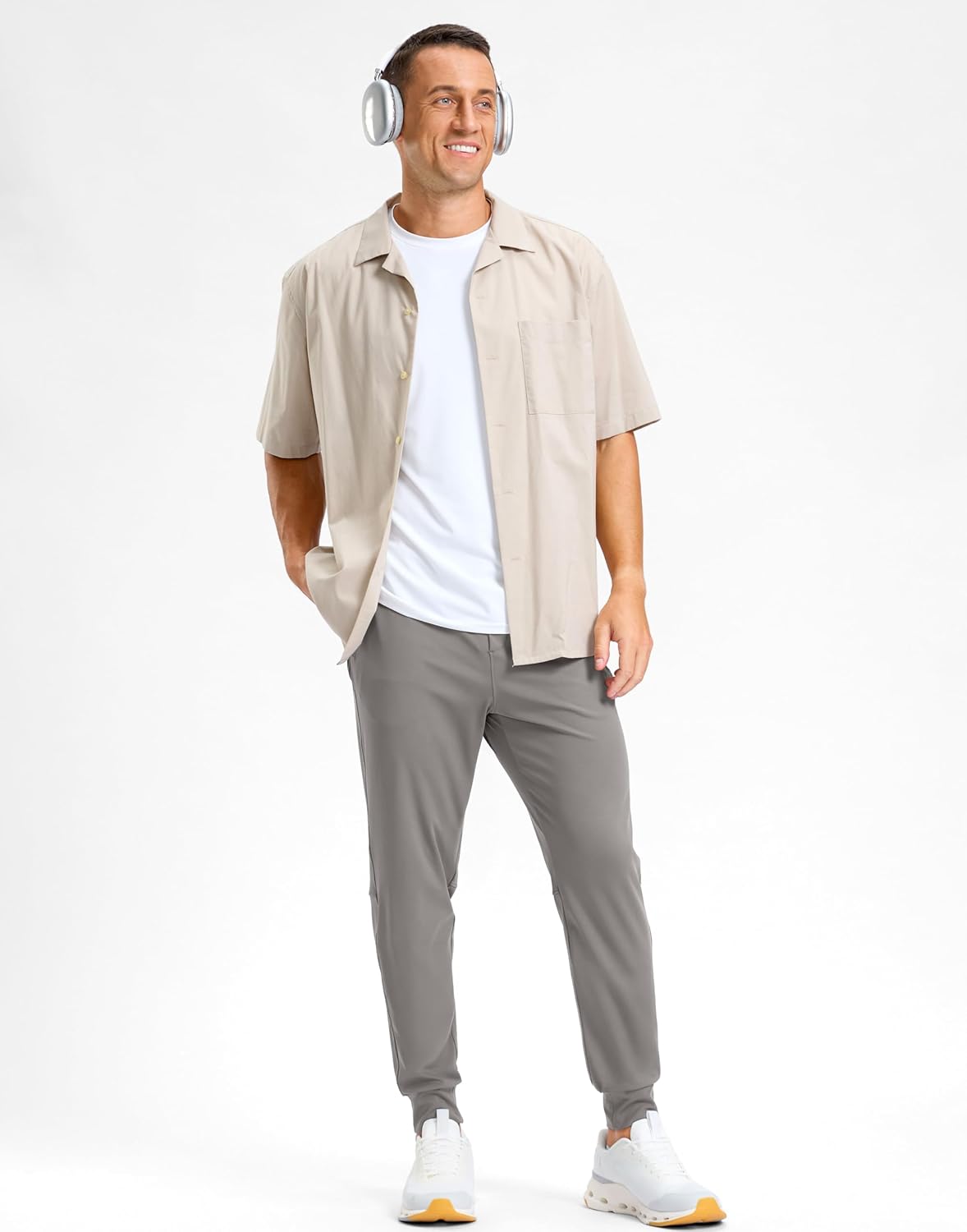 G Gradual Men's Golf Joggers Pants with Zipper Pockets Stretch Sweatpants Slim Fit Track Pants Joggers for Men Work Running - Image 3