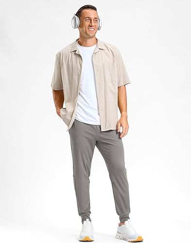 Miniatura 3 de G Gradual Pantalones de golf para hombre con bolsillos con cierre y pantalones elásticos de chándal ajustados pantalones de chándal para hombre