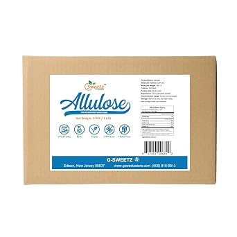 Allulose All Purpose Sweetener; Total Servings 1250; Zero Calorie Sweetener, Sugar-Free Substitute for Baking, Smoothies, Coffee; Low Carb Keto Diet Friendly Food | 5-KG 11-LB
