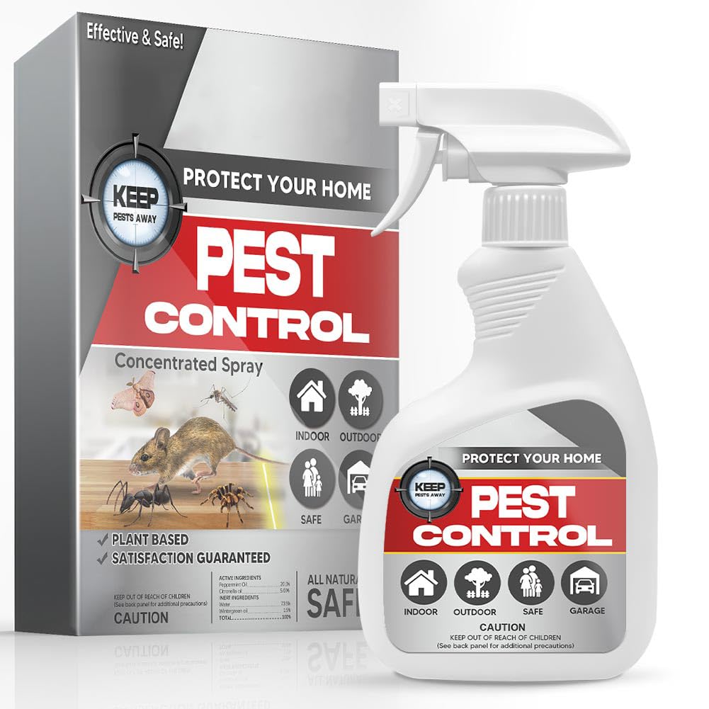 Pest Control, Mice Repellent, Mouse Repellant Indoor, Extra-Strength Peppermint to Repel Rat, Ant, Roach, Mosquito,Moth and More, RV Rat Repellent Indoor and Outdoor, Mice Control-1P