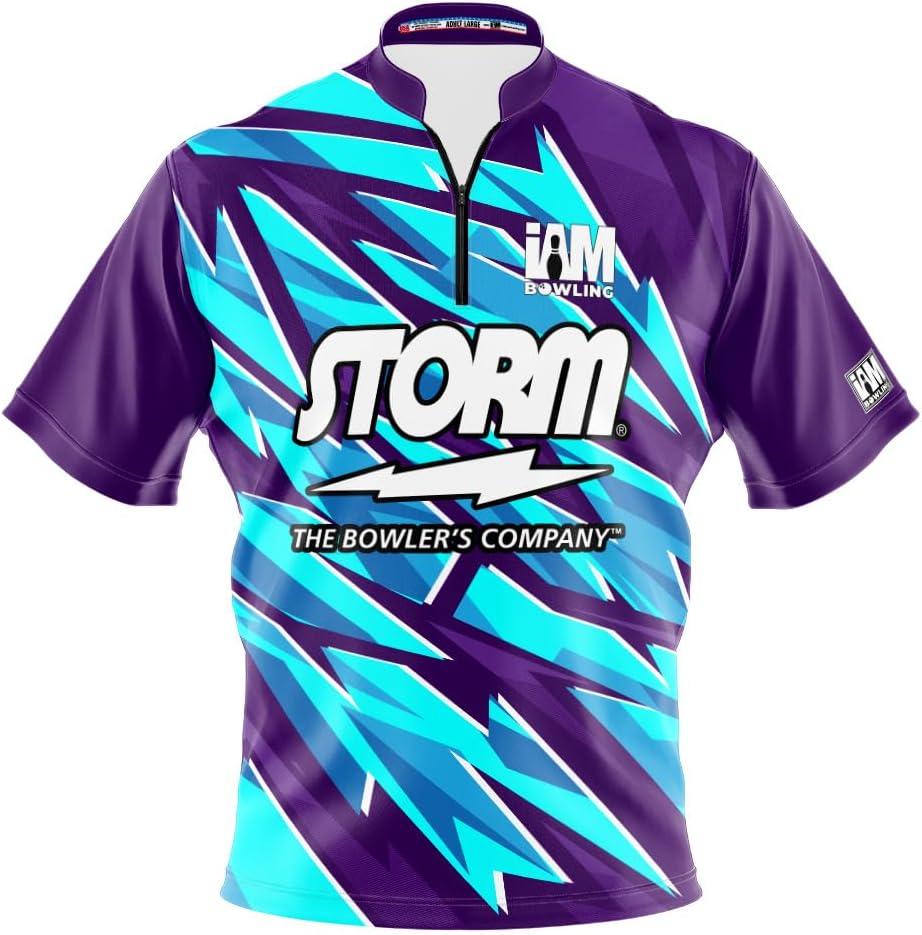 Logo Infusion Dye-Sublimated Bowling Jersey (Sash Collar) - I AM Bowling Fun Design 2003-ST - Storm