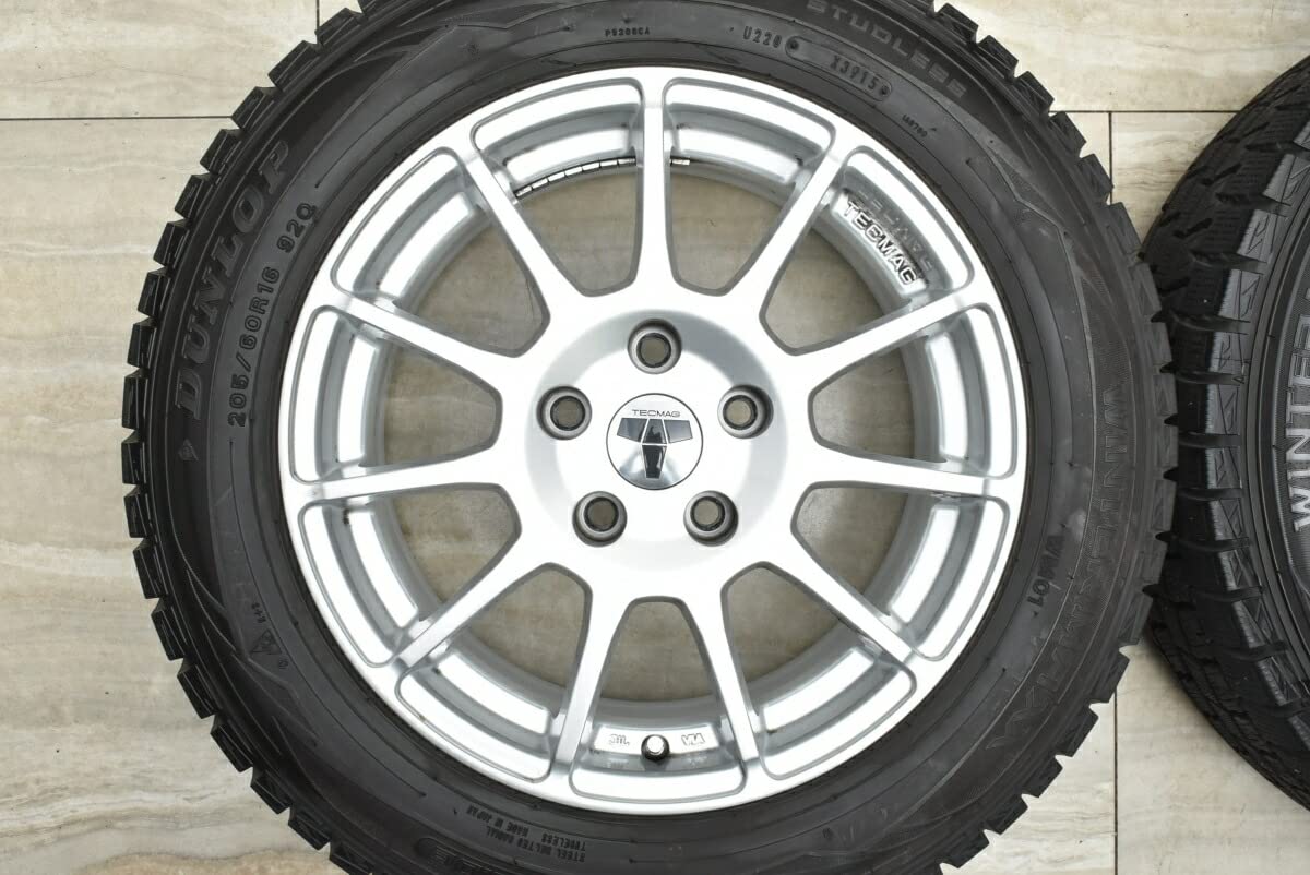 Amazon | 中古 スタッドレスタイヤホイール 4本セット 16インチ 7J +50 