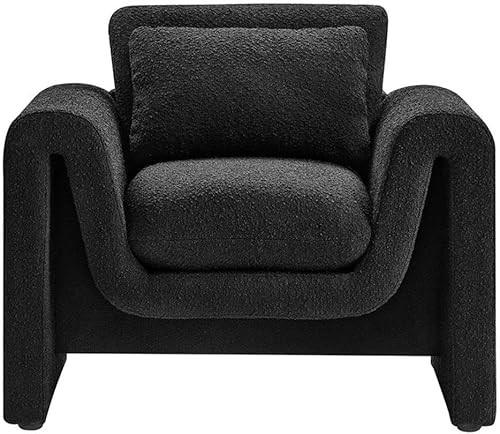 Miniatura 4 de Modway EEI-6575-BLK Waverly Boucle - Sillón tapizado, color negro Negro -,Marfil,https://www.amazon.com/dp/undefined