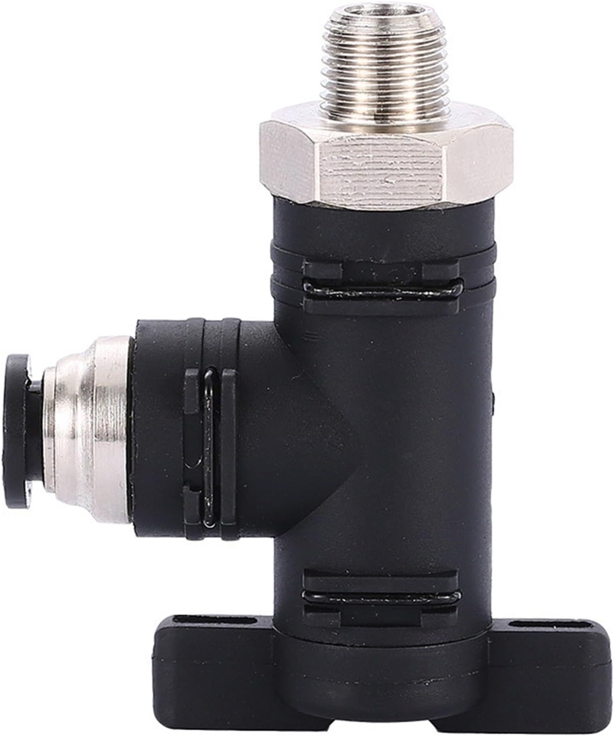 BL Hand Valve Threaded Elbow Switch Connector Air Nozzle 4-M5/6-01/8-02/10-03/12-04L Type 2Pcs(HBL6-01)
