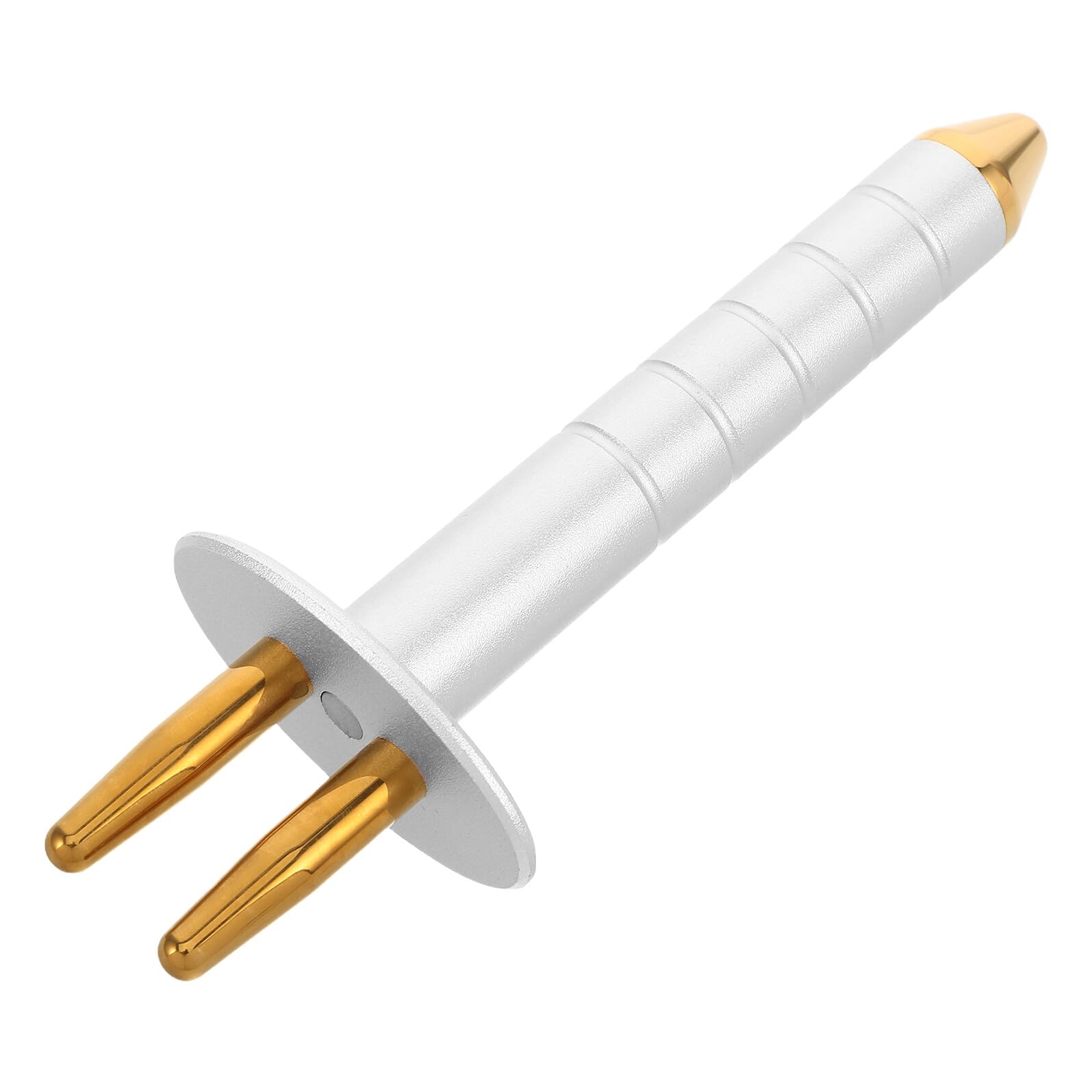 VILLCASE Titanium Alloy 2-Fork Face Massager Stick for Facial Trigger Point, Manual Self Muscle Massager Pen, Gua Sha Tool for Skin Care and Pressure Point Massage