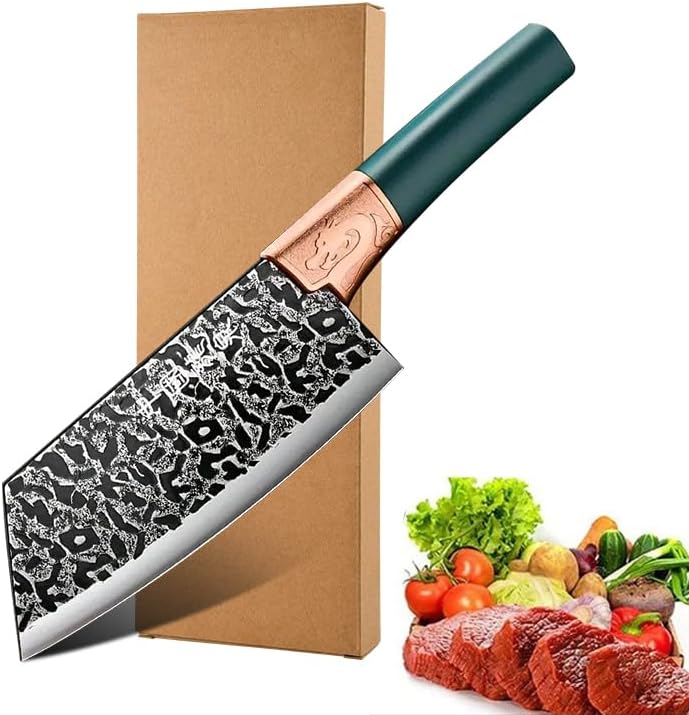 Meat Cleaver,Cleaver Knife 7.5 Inch Stainless Steel Slicing Knife Kitchen Vegetable Knife Super Sharp Chef Special Knife For Restaurants