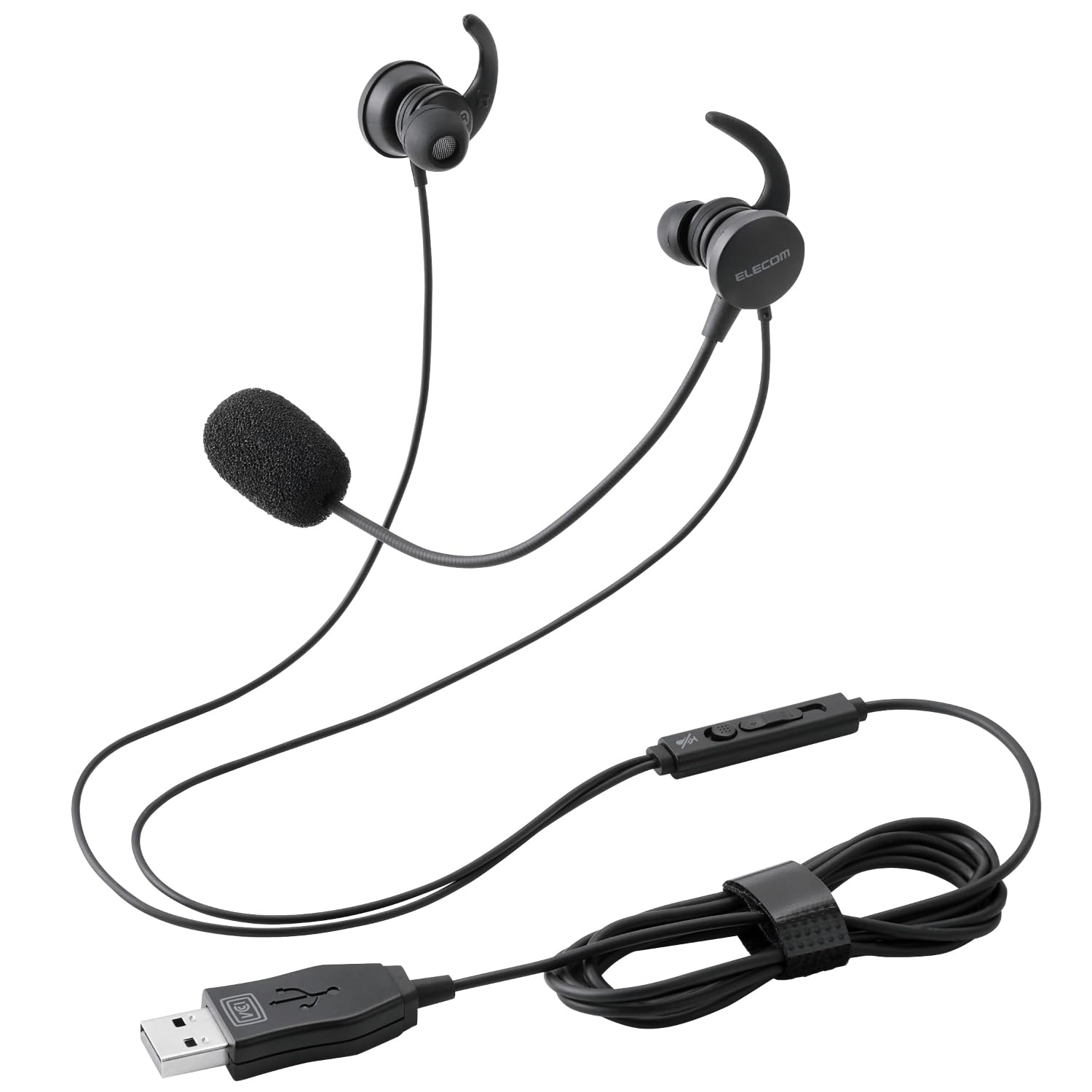 20点 新品 ヘッドホン ヘッドセット 有線 マイク付き エレコム 【E01】 Amazon.co.jp: エレコム 有線ヘッドセット USB マイク付き