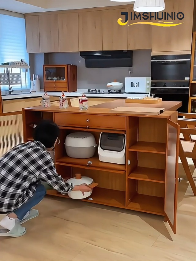 Amazon | [JIMSHUINIO] 食器棚 幅70/100/135×奥行32×高さ84cm 収納