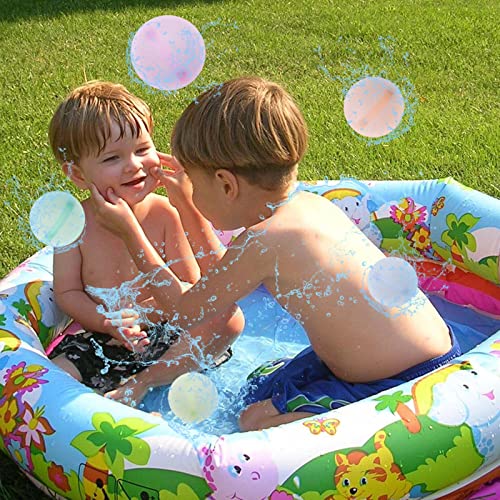 10 Pack Reusable Water Balloons Quick Fill For Water Fight Game, Magnetic Water Balloons For Kids, Silicone Refillable Water Bomb Splash Balls Self Sealing Summer Outdoor Pool Games #TOP1