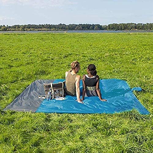 VARWANEO Beach Mat Portable Waterproof Sand-Proof Lightweight Outdoor Blanket Mat for Camping Picnic Hiking Beach - Thumbnail 7