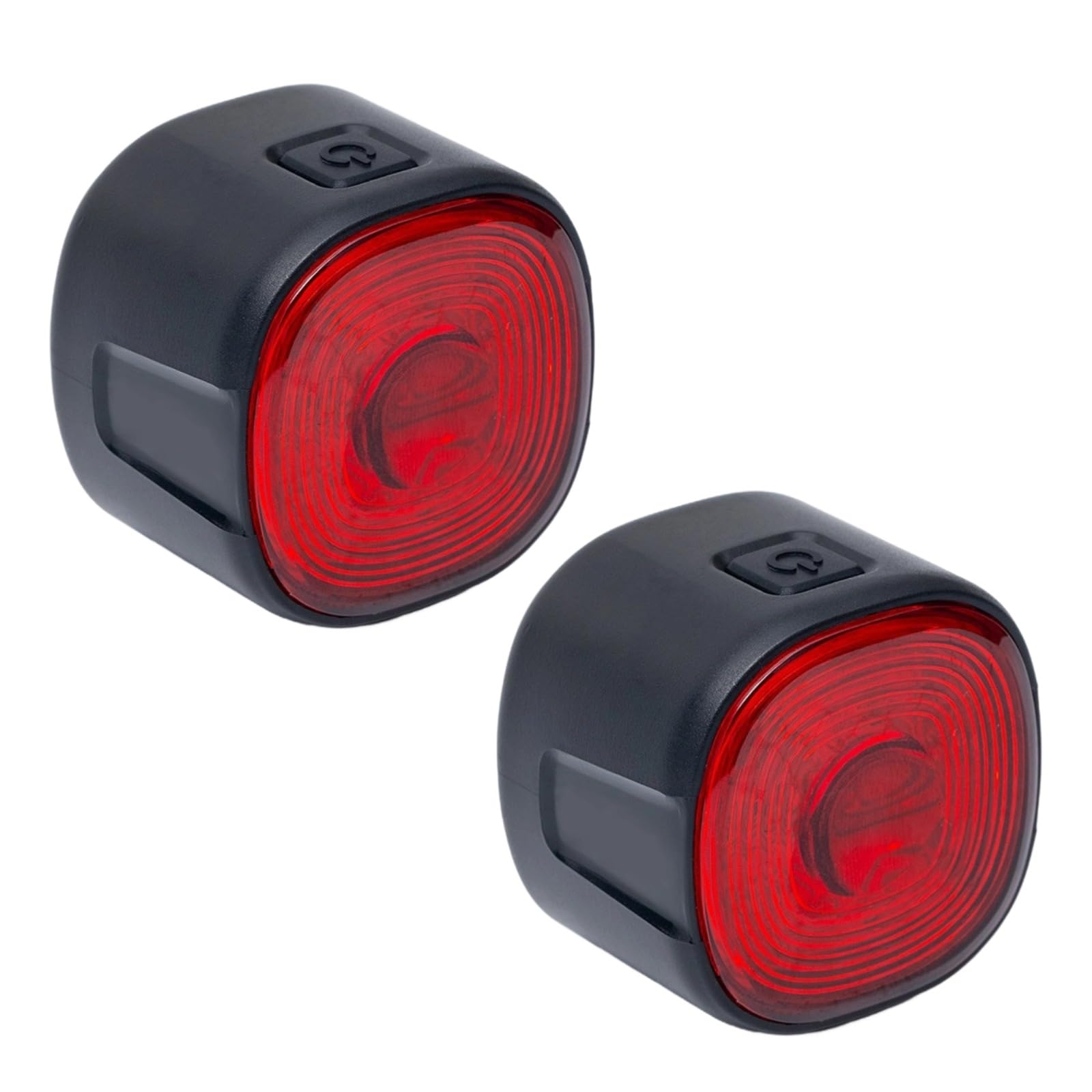 2 luci posteriori per bicicletta, sensore di freno, luce posteriore intelligente, ricaricabile tramite USB C, grandangolo a 260°, 6 modalità di illuminazione, perline COB, impermeabilità IP66, per