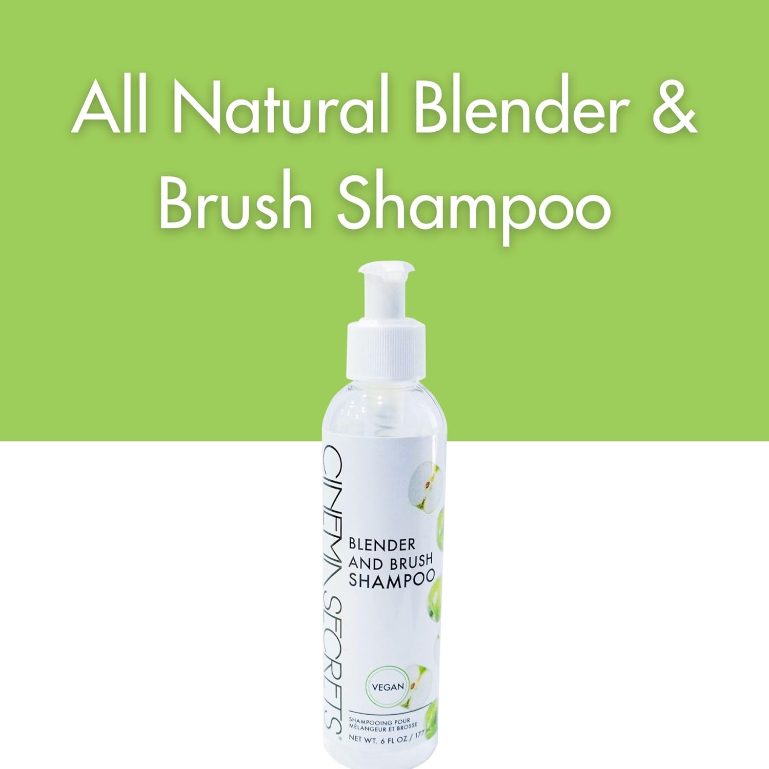 Cinema Secrets Vegan Makeup Brush Cleaner - Sponge & Makeup Brush Shampoo for Deep Cleansing - Removes Build-Up & Stains - Gentle & Cruelty-Free Beauty Tools Accessories - Image 2