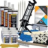 Concrete Foundation Crack Repair Kit - Low Viscosity Polyurethane - FLEXKIT-1050-30