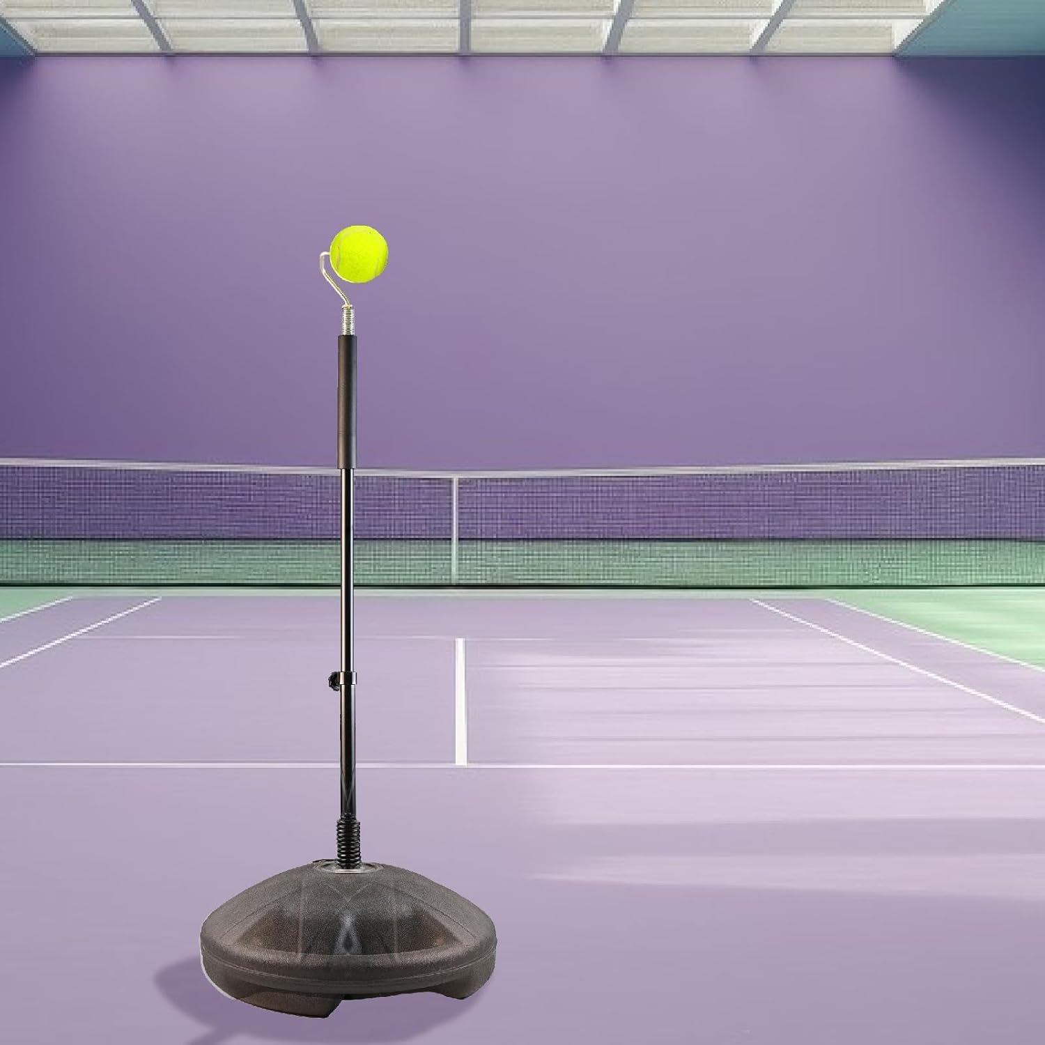 Single Tennis Train Pickleball Training Equipment Device Versatile Tool Self Practice Rebounder Simulator for Home, Indoor