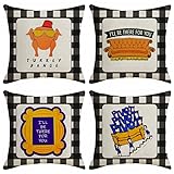 OKFCUS Friends Theme Decor Throw Pillow Cover Friends TV Show Merchandise Cushion Cover for Home Sof