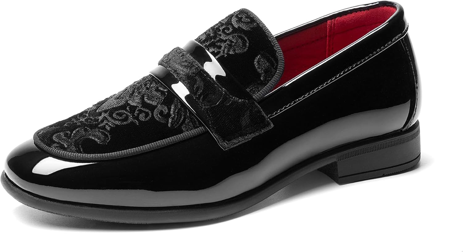 Bruno Marc Boys Dress Shoes Slip-on Loafers Tuxedo Patent Classic Velvet Shoes