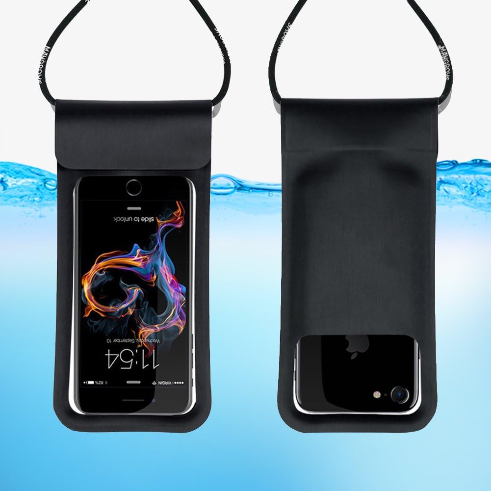 Universal Waterproof Phone pouch，FEIJIKE IPX 8 Water proof cell phone case With Neck Strap For IPhone X/8/7/6/6S Plus/7 plus,Samsung Galaxy S9/S9P/S8/S8P/Note 8, 5.5 inch Underwater Cell Phone