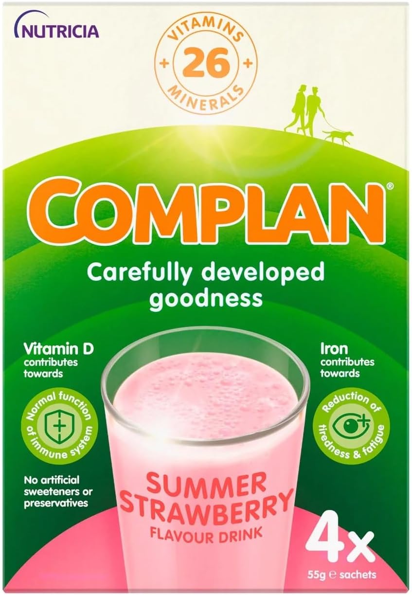 Summer Strawberry Flavour Drink, 4 x 55g