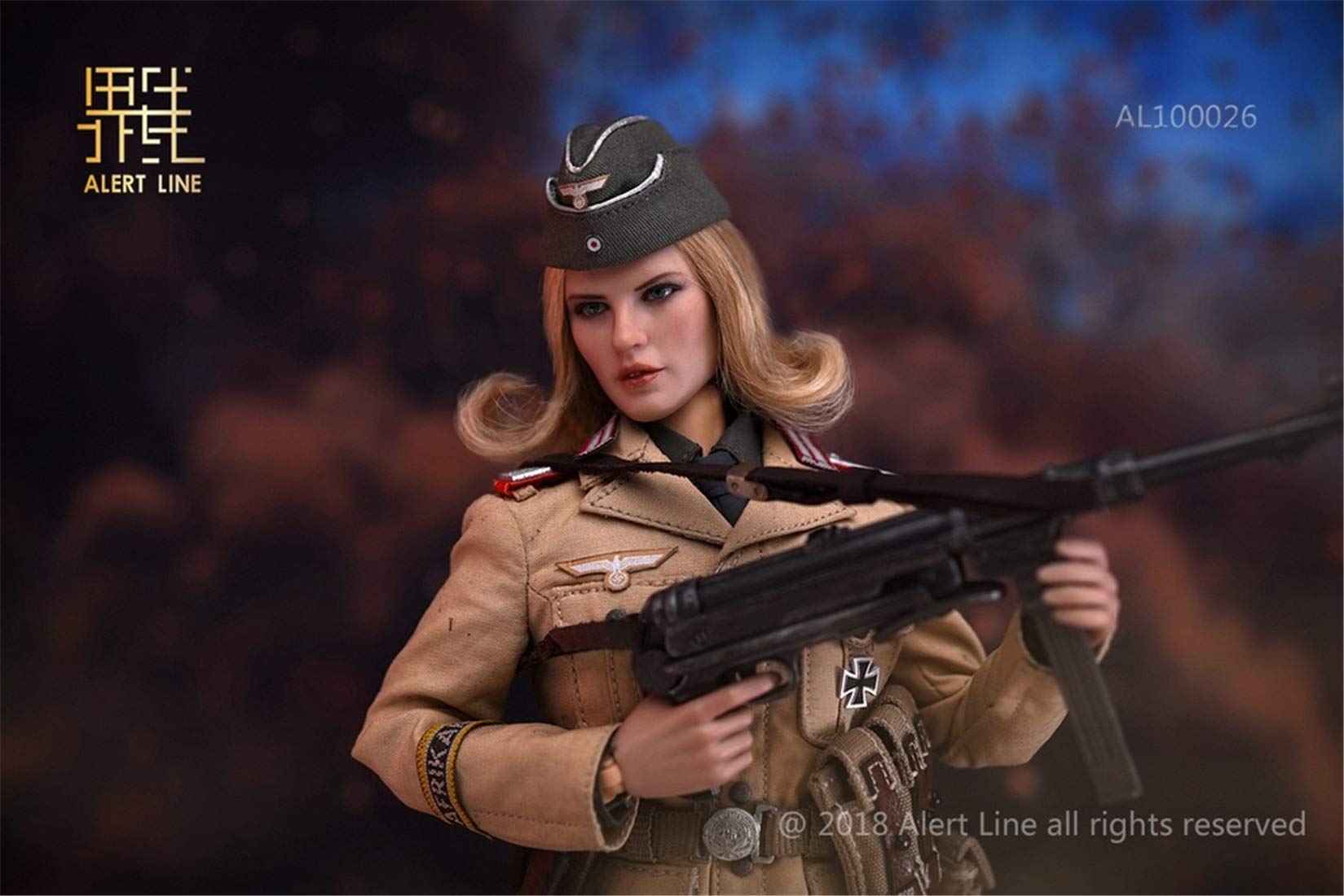 Amazon.co.jp: KK店 1/6 Alert Line フィギュア 素体 女性 ドイツ 軍人