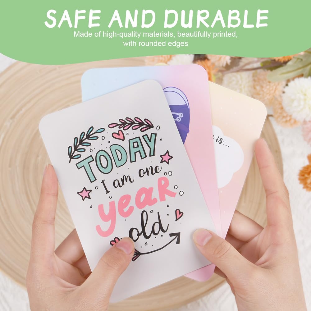 HAGOT 50 Baby Milestone Cards in Gift Box - Image 4