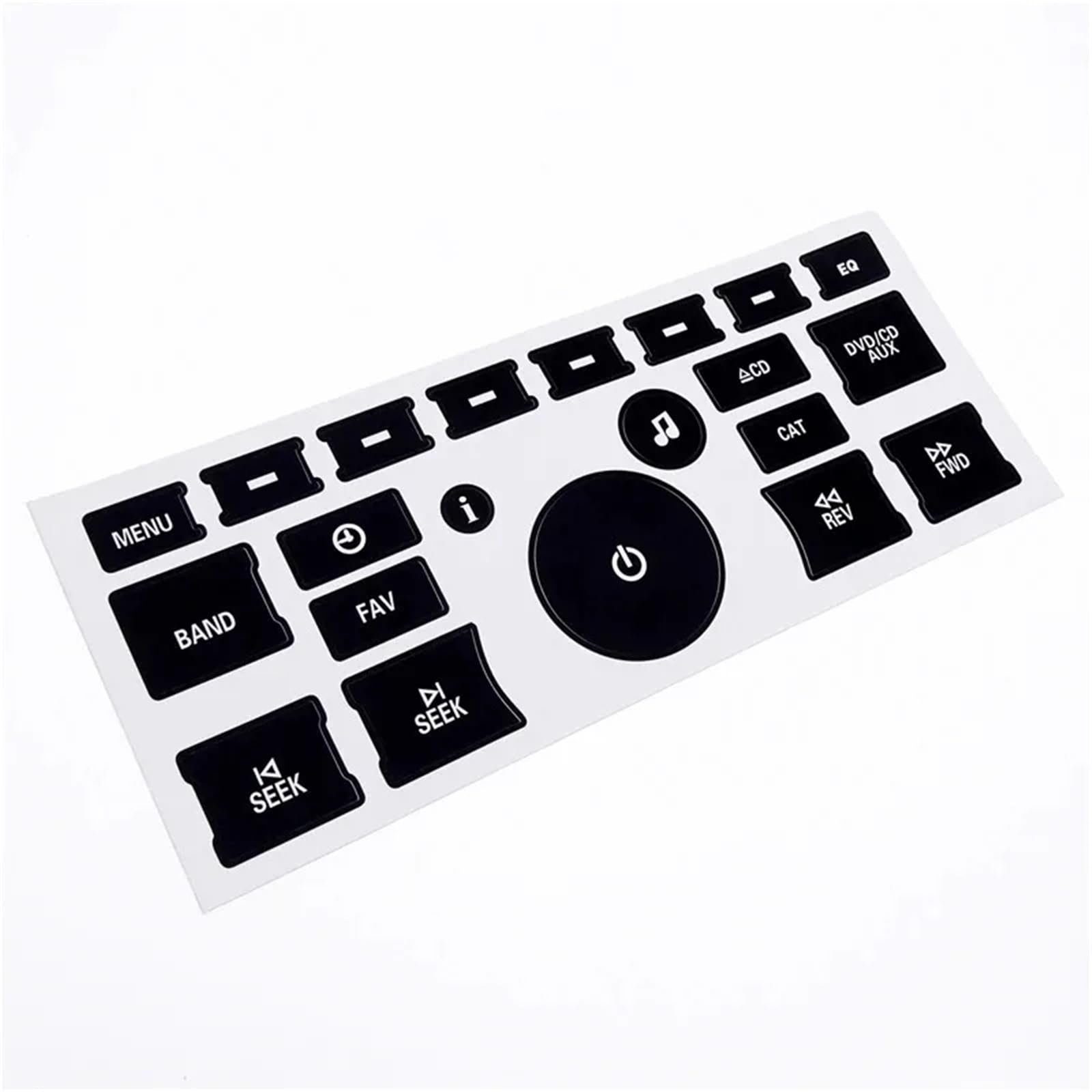Wsbojxth One Color Repair Patch Compatible With Yukon For Sierra For Acadia Car Radio Dashboard Control Button Repair Decals
