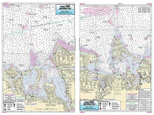 Captain Segull’s Inshore Oyster Bay to Huntington Bay, NY, Fishing Nautical Chart
