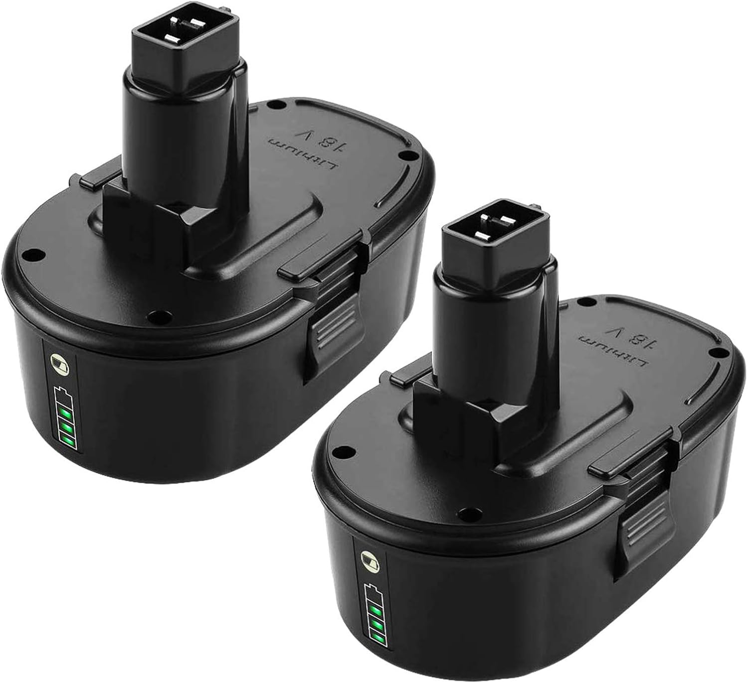 ANTRobut 2Pack 4500mAh Replacement for Dewalt 18V Battery DC9096 DC9098