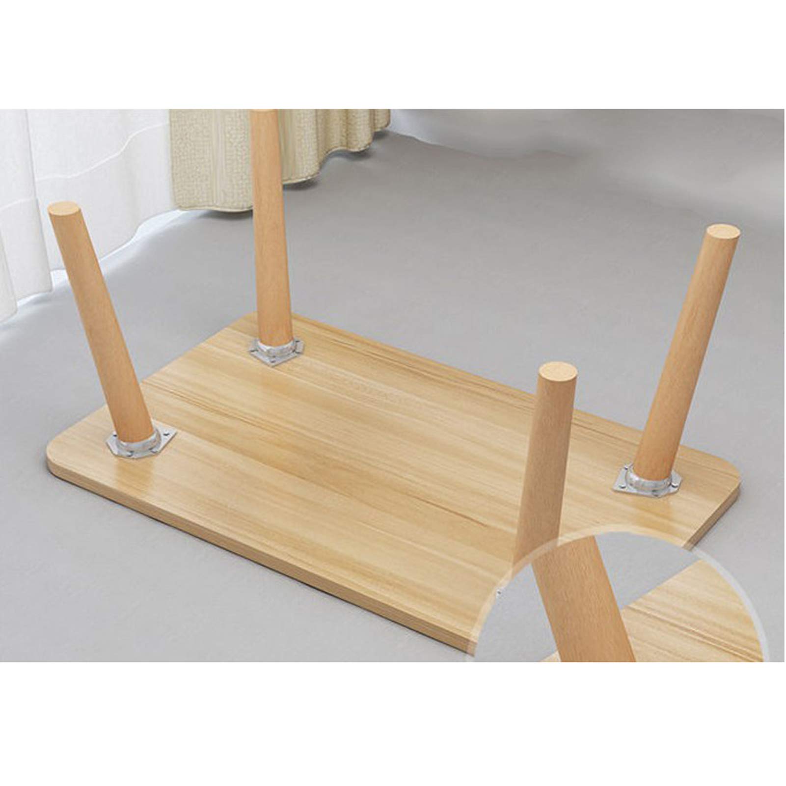Gambe di mobili affusolate in Legno, Piedini per tavolini inclinabili, divani, tavolini da caffè, Pezzi di Ricambio per tavolini Laterali, mobili TV, Accessori Inclusi (10 cm/4 Pollici)