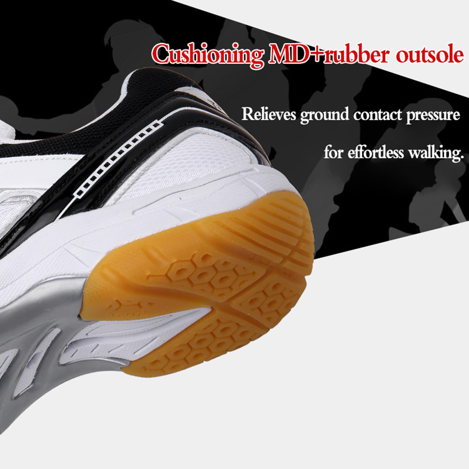 Zapatos De Bádminton,Zapatillas de Voleibol para Hombre y Mujer,Zapatillas De Tenis,Zapatos de Squash,Antideslizantes,con absorción de Golpes,para Squash,Tenis de Mesa