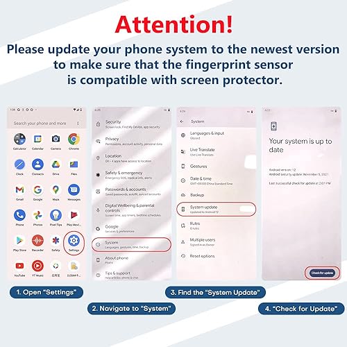 Miniatura 8 de TOCOL Paquete de 3 protectores de pantalla de vidrio templado y protector de lente de cámara de vidrio, 10 unidades militares inastillables,
