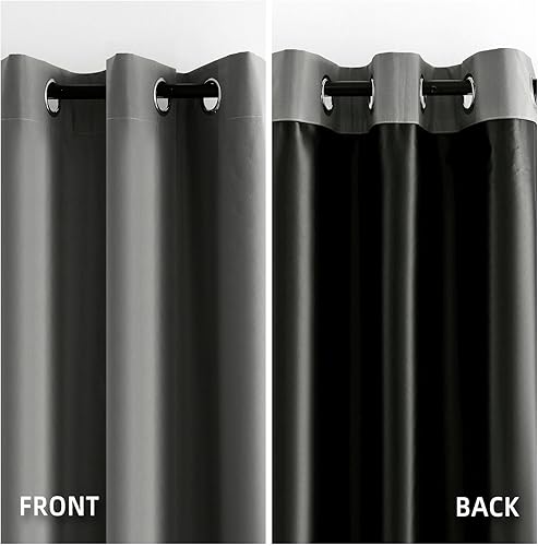 Miniatura 3 de Cortinas opacas 100% para dormitorio, cortinas opacas para sala de estar, cortinas de oscurecimiento de habitación de 84 pulgadas, cortinas opacas