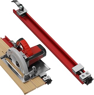 Circular Saw Guide Rail,Circular Saw Accessories,Fits 12" Saw Base, Aluminum Alloy Adjustable Cutting Guide for Circular Saw for Woodworking,Precision Wood Cutting Guide Pros & Hobbyists