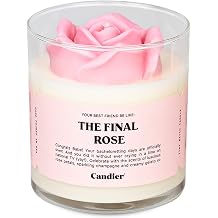 The Final Rose Scented Candle, Natural Soy Candle with Bubbly Champagne & Rose Notes, Aromatherapy for Relaxation, Unique Candles Gifts for Women, 60-Hour Burn Time - Candier by Ryan Porter