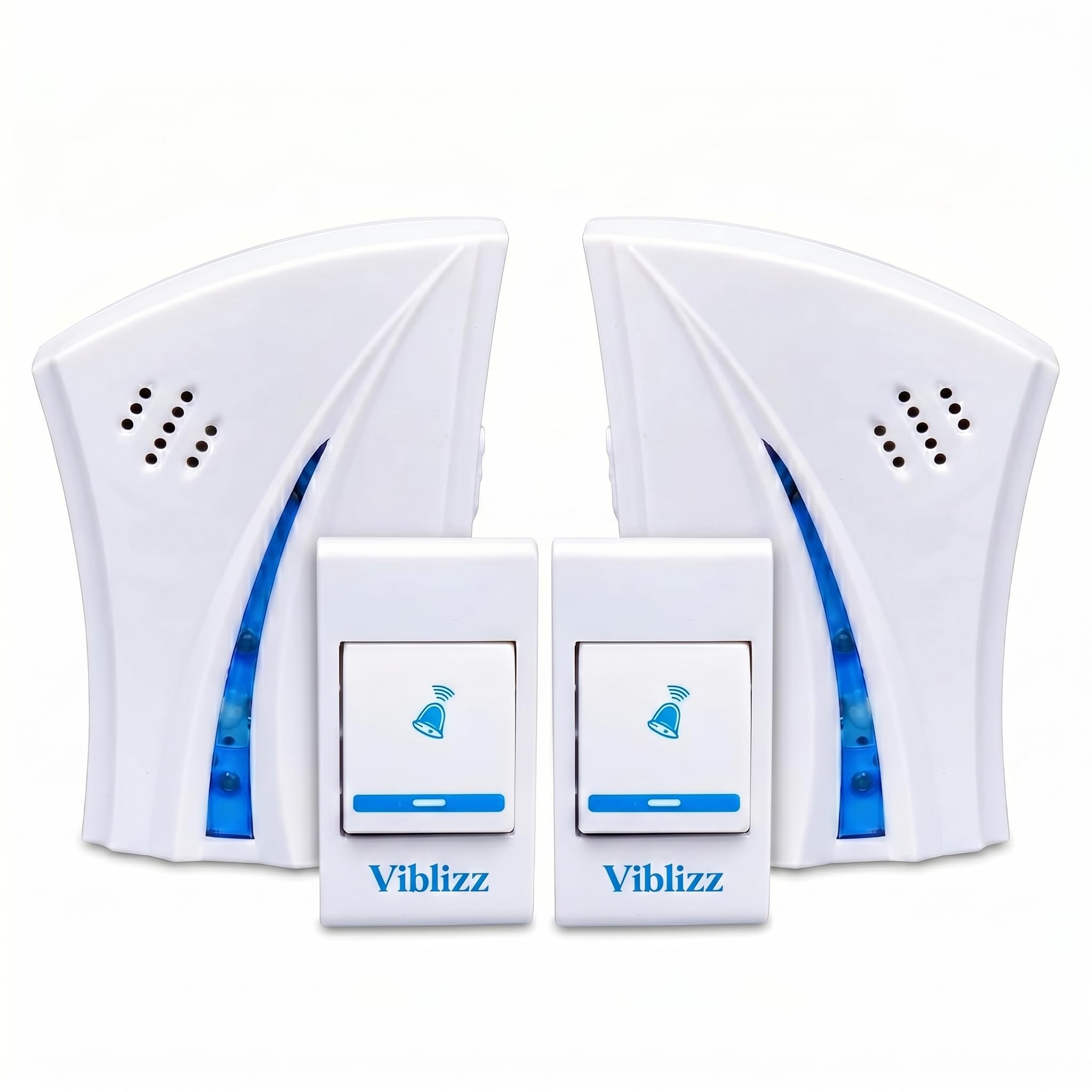 Wireless Doorbell - Long Range Over 100 Ft, 32 Rings Bell, Battery Powered Door Bell Chime with LED Flash Wireless Calling Bell for Home, Office, Shop (2)-image-23